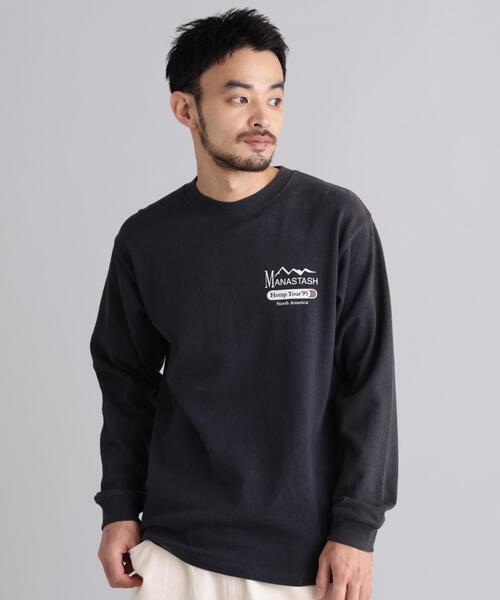 MANASTASH(マナスタッシュ)の「MANASTASH/マナスタッシュ/HEMP TOUR L/S TEE(Tシャツ/カットソー・メンズ・ブラック/ラベンダー/ホワイト・L/XL/M/S)」の6枚目の写真