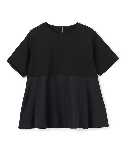 UNFILO(アンフィーロ)の「【VERY掲載】BEAUTY FORM-T コンビティアード Tシャツ(Tシャツ/カットソー・レディース・ブラック系/ベージュ系/ピンク系/ブラック系1/ホワイト系・X-LARGE/XX-LARGE)」の21枚目の写真