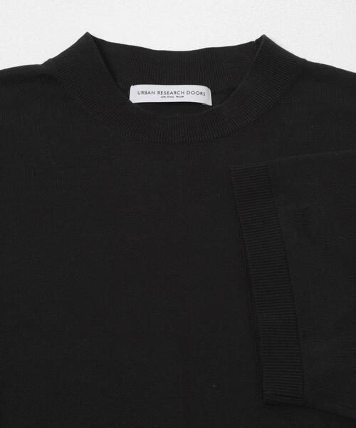 URBAN RESEARCH DOORS（アーバンリサーチドアーズ）の「LIFE STYLE TAILOR　ハイゲージクルーネック半袖ニット（シャツ/ブラウス・メンズ・ブラック/アイボリー/ブルー/ブラウン・LARGE/MEDIUM）」の12枚目の写真