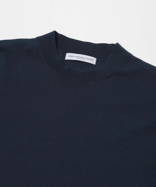 URBAN RESEARCH DOORS（アーバンリサーチドアーズ）の「LIFE STYLE TAILOR　ハイゲージクルーネック半袖ニット（シャツ/ブラウス・メンズ・ブラック/アイボリー/ブルー/ブラウン・LARGE/MEDIUM）」の14枚目の写真