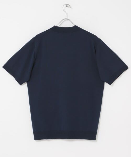 URBAN RESEARCH DOORS（アーバンリサーチドアーズ）の「LIFE STYLE TAILOR　ハイゲージクルーネック半袖ニット（シャツ/ブラウス・メンズ・ブラック/アイボリー/ブルー/ブラウン・LARGE/MEDIUM）」の16枚目の写真