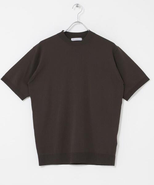 URBAN RESEARCH DOORS（アーバンリサーチドアーズ）の「LIFE STYLE TAILOR　ハイゲージクルーネック半袖ニット（シャツ/ブラウス・メンズ・ブラック/アイボリー/ブルー/ブラウン・LARGE/MEDIUM）」の20枚目の写真