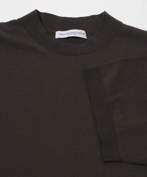 URBAN RESEARCH DOORS（アーバンリサーチドアーズ）の「LIFE STYLE TAILOR　ハイゲージクルーネック半袖ニット（シャツ/ブラウス・メンズ・ブラック/アイボリー/ブルー/ブラウン・LARGE/MEDIUM）」の21枚目の写真