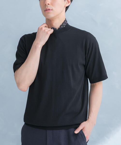 URBAN RESEARCH DOORS(アーバンリサーチドアーズ)の「LIFE STYLE TAILOR ハイゲージクルーネック半袖ニット(シャツ/ブラウス・メンズ・ブラック/アイボリー/ブルー/ブラウン・LARGE/MEDIUM)」の16枚目の写真