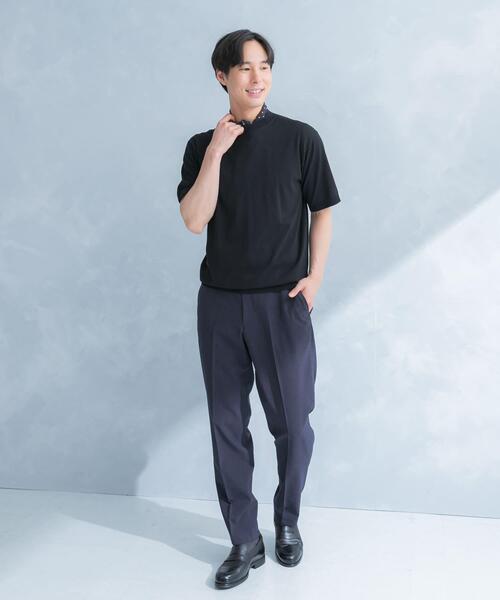 URBAN RESEARCH DOORS(アーバンリサーチドアーズ)の「LIFE STYLE TAILOR ハイゲージクルーネック半袖ニット(シャツ/ブラウス・メンズ・ブラック/アイボリー/ブルー/ブラウン・LARGE/MEDIUM)」の18枚目の写真