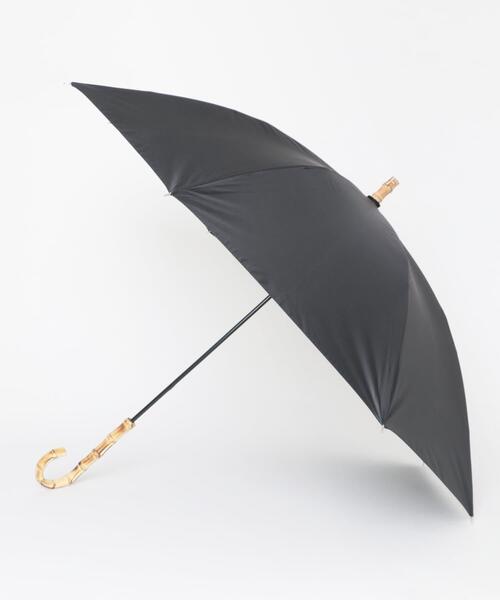 URBAN RESEARCH（アーバンリサーチ）の「晴雨兼用バンブーアンブレラ（長傘・レディース・ブラック/ライトブルー/ホワイト・-）」の2枚目の写真