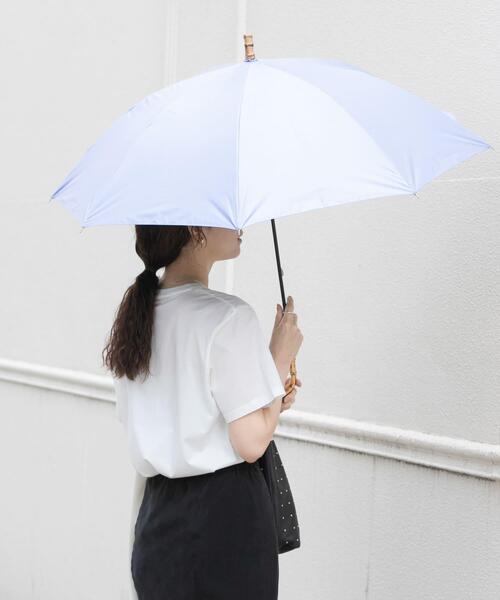 URBAN RESEARCH（アーバンリサーチ）の「晴雨兼用バンブーアンブレラ（長傘・レディース・ブラック/ライトブルー/ホワイト・-）」の10枚目の写真