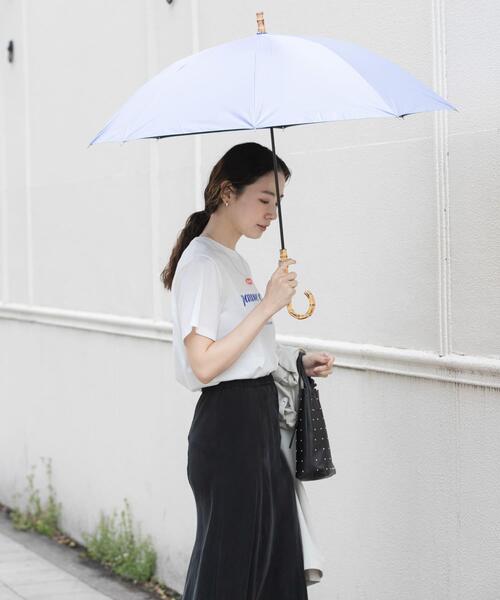 URBAN RESEARCH（アーバンリサーチ）の「晴雨兼用バンブーアンブレラ（長傘・レディース・ブラック/ライトブルー/ホワイト・-）」の12枚目の写真