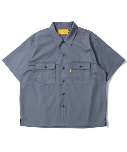 UNION(UNION TOKYO)(ユニオン)の「UNION TOKYO HICKS SS SHIRT ユニオントーキョー シャツ(シャツ/ブラウス・メンズ・ベージュ/グレー・XL/L/M/S)」の2枚目の写真