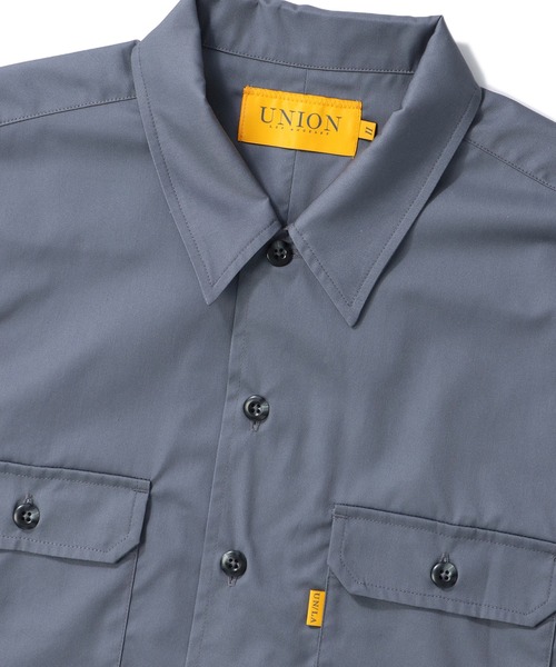 UNION(UNION TOKYO)(ユニオン)の「UNION TOKYO HICKS SS SHIRT ユニオントーキョー シャツ(シャツ/ブラウス・メンズ・ベージュ/グレー・XL/L/M/S)」の9枚目の写真