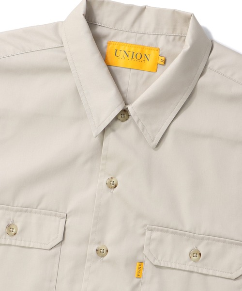 UNION(UNION TOKYO)(ユニオン)の「UNION TOKYO HICKS SS SHIRT ユニオントーキョー シャツ(シャツ/ブラウス・メンズ・ベージュ/グレー・XL/L/M/S)」の12枚目の写真