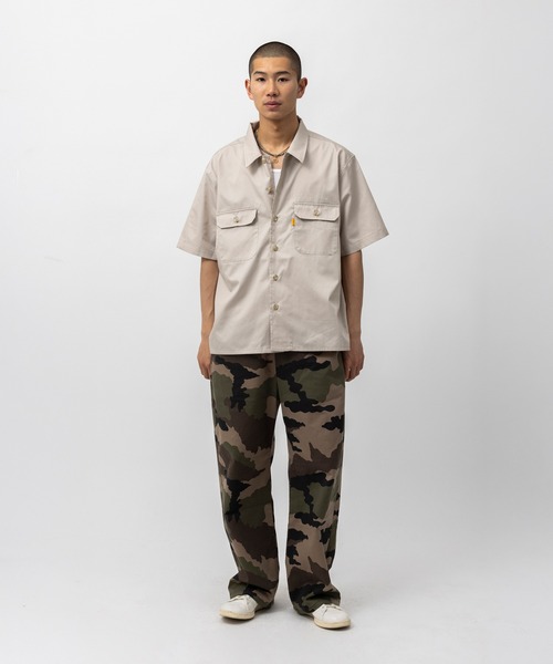 UNION(UNION TOKYO)(ユニオン)の「UNION TOKYO HICKS SS SHIRT ユニオントーキョー シャツ(シャツ/ブラウス・メンズ・ベージュ/グレー・XL/L/M/S)」の3枚目の写真