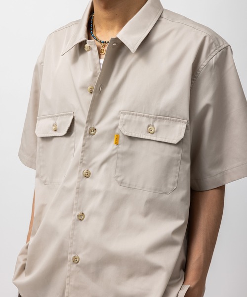 UNION(UNION TOKYO)(ユニオン)の「UNION TOKYO HICKS SS SHIRT ユニオントーキョー シャツ(シャツ/ブラウス・メンズ・ベージュ/グレー・XL/L/M/S)」の6枚目の写真