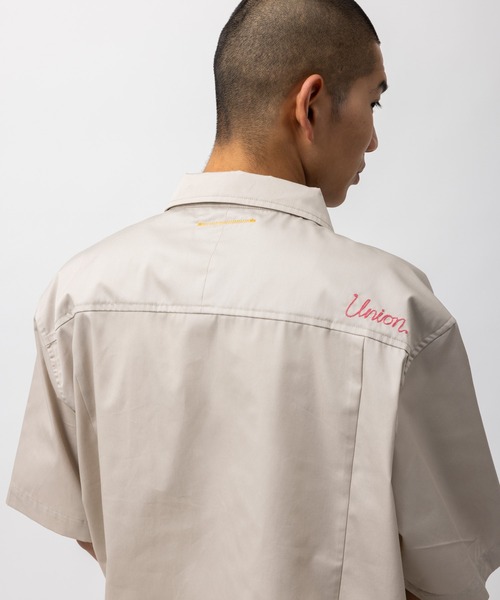 UNION(UNION TOKYO)(ユニオン)の「UNION TOKYO HICKS SS SHIRT ユニオントーキョー シャツ(シャツ/ブラウス・メンズ・ベージュ/グレー・XL/L/M/S)」の7枚目の写真