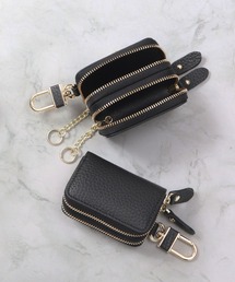 Blanc Pomme（ブランポム）の「本革 ダブルファスナー キーケース（キーケース/キーアクセサリー）」