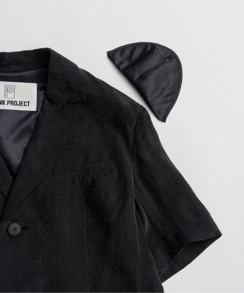 PRANK PROJECT(プランクプロジェクト)の「【2026Summer Pre-Order】フィブリルハーフスリーブジャケット / Fibril Half-Sleeve Jacket(テーラードジャケット・レディース・ブラウン/ブラック・FREE)」の17枚目の写真
