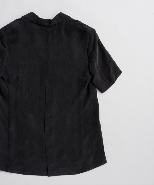 PRANK PROJECT(プランクプロジェクト)の「【2026Summer Pre-Order】フィブリルハーフスリーブジャケット / Fibril Half-Sleeve Jacket(テーラードジャケット・レディース・ブラウン/ブラック・FREE)」の19枚目の写真