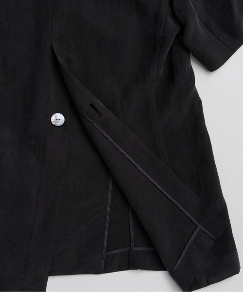 PRANK PROJECT(プランクプロジェクト)の「【2026Summer Pre-Order】フィブリルハーフスリーブジャケット / Fibril Half-Sleeve Jacket(テーラードジャケット・レディース・ブラウン/ブラック・FREE)」の3枚目の写真