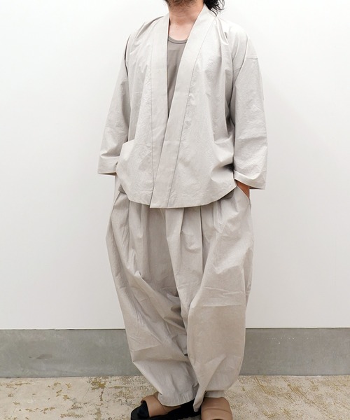 和ROBE（ワローブ）の「2026春　和ROBE / WA Y SHIRT（シャツ/ブラウス・メンズ・ホワイト系/ブラック/オリーブ系/ブルー・2/3）」の9枚目の写真