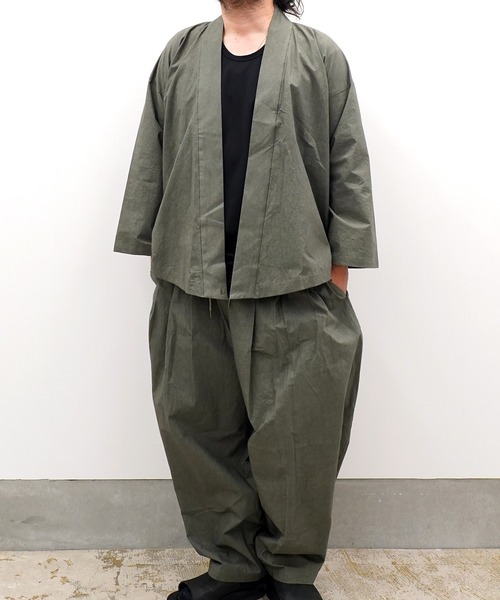 和ROBE（ワローブ）の「2026春　和ROBE / WA Y SHIRT（シャツ/ブラウス・メンズ・ホワイト系/ブラック/オリーブ系/ブルー・2/3）」の13枚目の写真