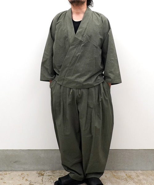 和ROBE（ワローブ）の「2026春　和ROBE / WA Y SHIRT（シャツ/ブラウス・メンズ・ホワイト系/ブラック/オリーブ系/ブルー・2/3）」の14枚目の写真