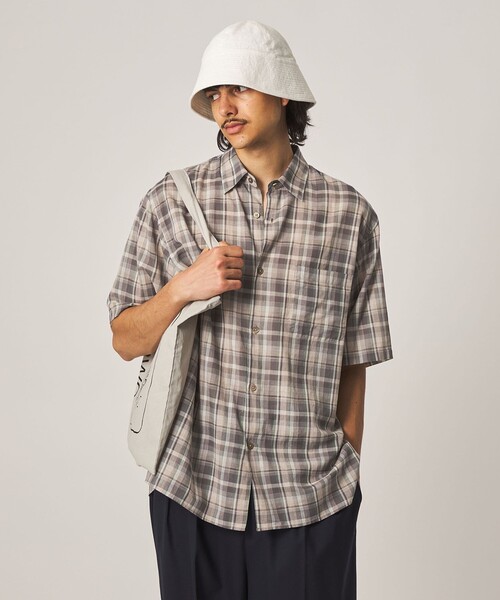 Steven Alan(スティーブンアラン)の「<Steven Alan> マドラスチェック レギュラーカラー ショートスリーブ シャツ BOX(シャツ/ブラウス・メンズ・ロイヤルブルー/ベージュ・XL/L/M/S)」の20枚目の写真