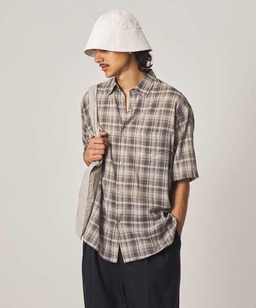 Steven Alan(スティーブンアラン)の「<Steven Alan> マドラスチェック レギュラーカラー ショートスリーブ シャツ BOX(シャツ/ブラウス・メンズ・ロイヤルブルー/ベージュ・XL/L/M/S)」の22枚目の写真