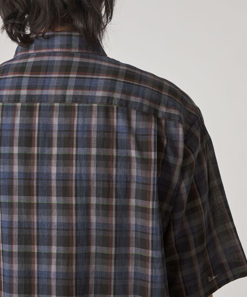 Steven Alan(スティーブンアラン)の「<Steven Alan> マドラスチェック レギュラーカラー ショートスリーブ シャツ BOX(シャツ/ブラウス・メンズ・ロイヤルブルー/ベージュ・XL/L/M/S)」の18枚目の写真