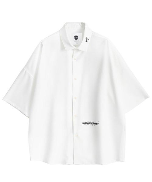 SHAREEF(シャリーフ)の「"CANDLE" emb. S/S BIG SHIRTS(シャツ/ブラウス・メンズ・ブラック/ホワイト・1/2/3)」の8枚目の写真