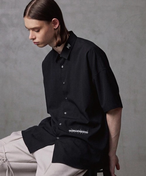 SHAREEF(シャリーフ)の「"CANDLE" emb. S/S BIG SHIRTS(シャツ/ブラウス・メンズ・ブラック/ホワイト・1/2/3)」の16枚目の写真