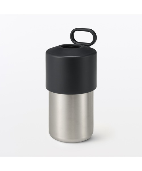 無印良品（ムジルシリョウヒン）の「冷やしたまま持ち運べる　ペットボトル用保冷ホルダー　たためる持ち手付き　５００ー６５０ｍＬ用（水筒・メンズ・ホワイト/シルバー・FREE）」の19枚目の写真