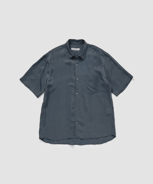 ESTNATION(エストネーション)の「ESTNATION / キュプラ ショートスリーブシャツ(シャツ/ブラウス・メンズ・カーキ/ブルー・LARGE/MEDIUM)」の2枚目の写真
