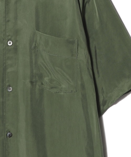 ESTNATION(エストネーション)の「ESTNATION / キュプラ ショートスリーブシャツ(シャツ/ブラウス・メンズ・カーキ/ブルー・LARGE/MEDIUM)」の14枚目の写真