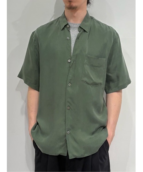 ESTNATION(エストネーション)の「ESTNATION / キュプラ ショートスリーブシャツ(シャツ/ブラウス・メンズ・カーキ/ブルー・LARGE/MEDIUM)」の11枚目の写真