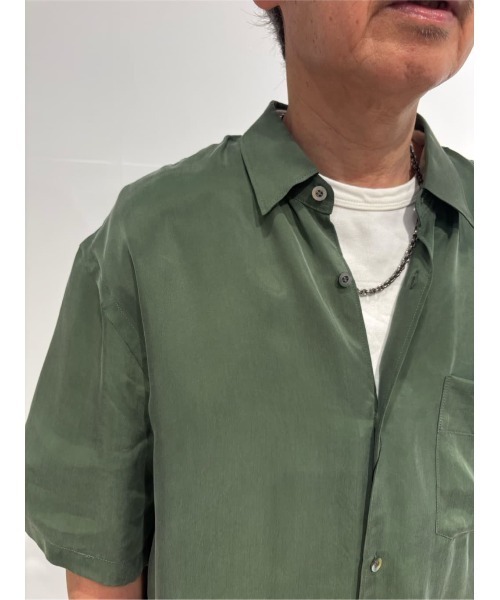 ESTNATION(エストネーション)の「ESTNATION / キュプラ ショートスリーブシャツ(シャツ/ブラウス・メンズ・カーキ/ブルー・LARGE/MEDIUM)」の10枚目の写真
