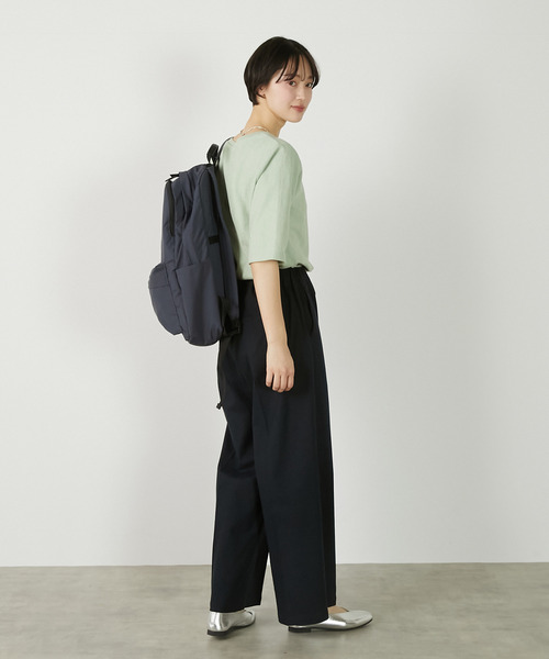 MELROSE claire(メルローズ クレール)の「【ジャガードリブシンプルセットインプルオーバー】(Tシャツ/カットソー・レディース・オフホワイト/ネイビー/セージグリーン・FREE)」の4枚目の写真