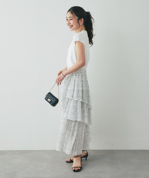 La boutique BonBon(ラブティックボンボン)の「【シリーズ累計お気に入り数1.5万突破!接触冷感・UVカット】クールタッチUVハイネックフレンチニット(ニット/セーター・レディース・ピンク/サックスブルー/チャコールグレー/ホワイト・FREE)」の11枚目の写真