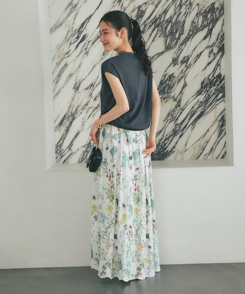 La boutique BonBon(ラブティックボンボン)の「【シリーズ累計お気に入り数1.5万突破!接触冷感・UVカット】クールタッチUVハイネックフレンチニット(ニット/セーター・レディース・ピンク/サックスブルー/チャコールグレー/ホワイト・FREE)」の21枚目の写真