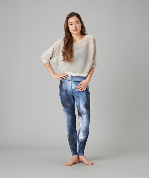 Chacott（チャコット）の「【ノーソイングニット】７分袖メッシュニットＴシャツ（ニット/セーター・レディース・ホワイト/ライトグレー/ブラック/ダークパープル・M）」の5枚目の写真