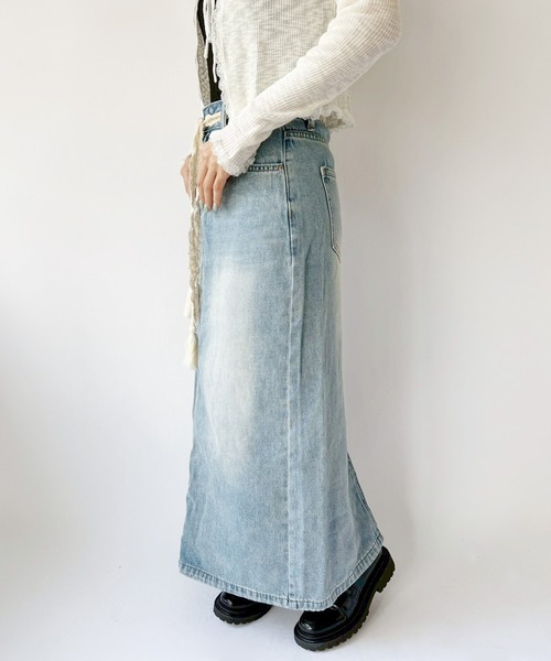 Port(ポート)の「【 New market 】 ロング デニム スカート(デニムスカート・レディース・インディゴブルー・M/S)」の12枚目の写真