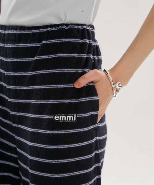 emmi(エミ)の「emmiロゴパイルイージーパンツ【セットアップ対応】(その他パンツ・レディース・グレー/ネイビー/バーガンディー・1/0)」の9枚目の写真