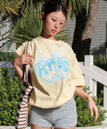 HEART SPRAY TEE YELLOW