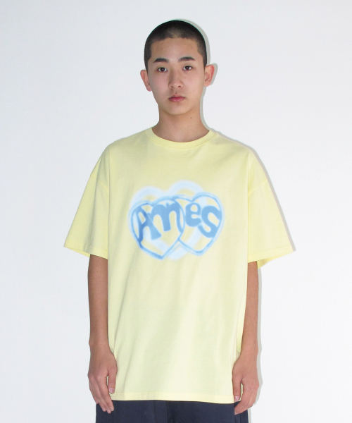 AMESWORLDWIDE(アメスワールドワイド)の「HEART SPRAY TEE YELLOW(Tシャツ/カットソー・レディース・その他・SMALL/MEDIUM/LARGE)」の5枚目の写真