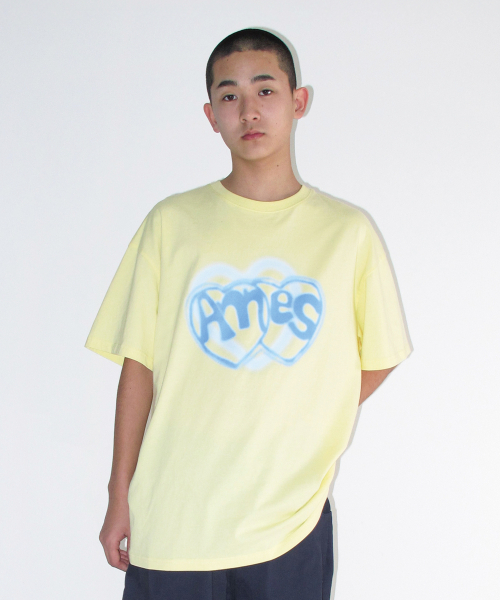 AMESWORLDWIDE(アメスワールドワイド)の「HEART SPRAY TEE YELLOW(Tシャツ/カットソー・レディース・その他・SMALL/MEDIUM/LARGE)」の9枚目の写真