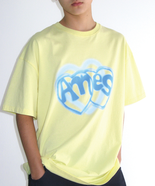AMESWORLDWIDE(アメスワールドワイド)の「HEART SPRAY TEE YELLOW(Tシャツ/カットソー・レディース・その他・SMALL/MEDIUM/LARGE)」の10枚目の写真