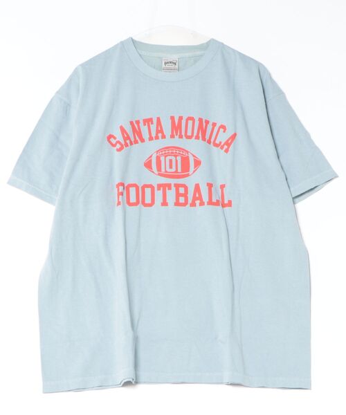 HOUSTON(ヒューストン)の「HOUSTON ピグメントプリントTシャツ(SANTA MONICA)(Tシャツ/カットソー・メンズ・ブラック/ブルー/イエロー・X-LARGE/LARGE/MEDIUM/XX-LARGE)」の5枚目の写真