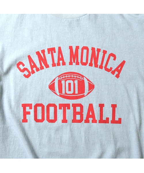 HOUSTON(ヒューストン)の「HOUSTON ピグメントプリントTシャツ(SANTA MONICA)(Tシャツ/カットソー・メンズ・ブラック/ブルー/イエロー・X-LARGE/LARGE/MEDIUM/XX-LARGE)」の9枚目の写真
