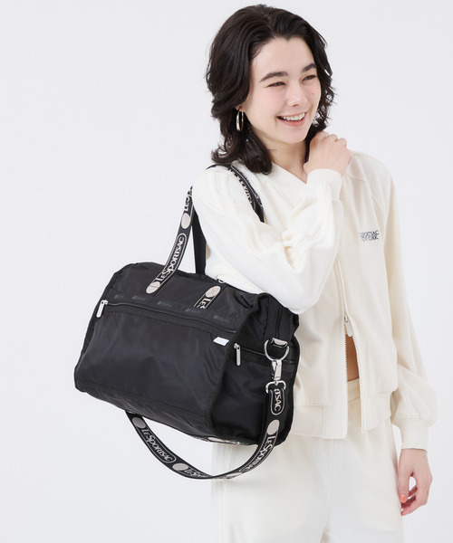 DELUXE MED WEEKENDER MH ロゴジャガードブラックスナイデル（ボストン
