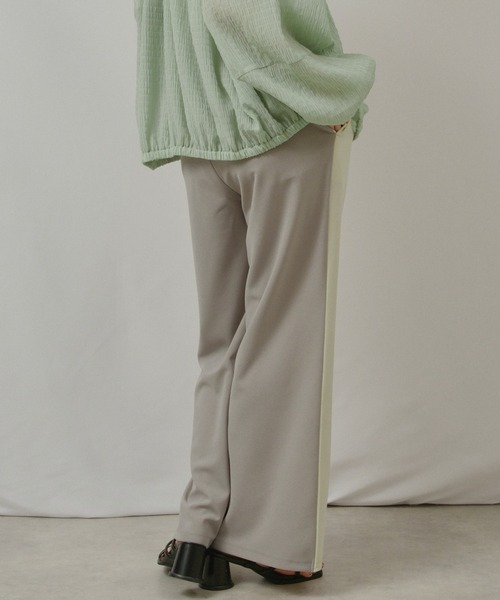 palm RICHE(ポームリシュ)の「リラクシーパンツ(スウェットパンツ・レディース・チャコールグレー/ネイビー/ミント・M)」の11枚目の写真