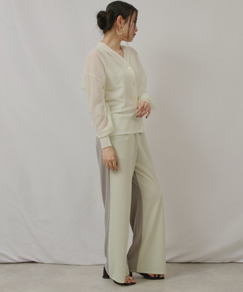 palm RICHE(ポームリシュ)の「リラクシーパンツ(スウェットパンツ・レディース・チャコールグレー/ネイビー/ミント・M)」の19枚目の写真